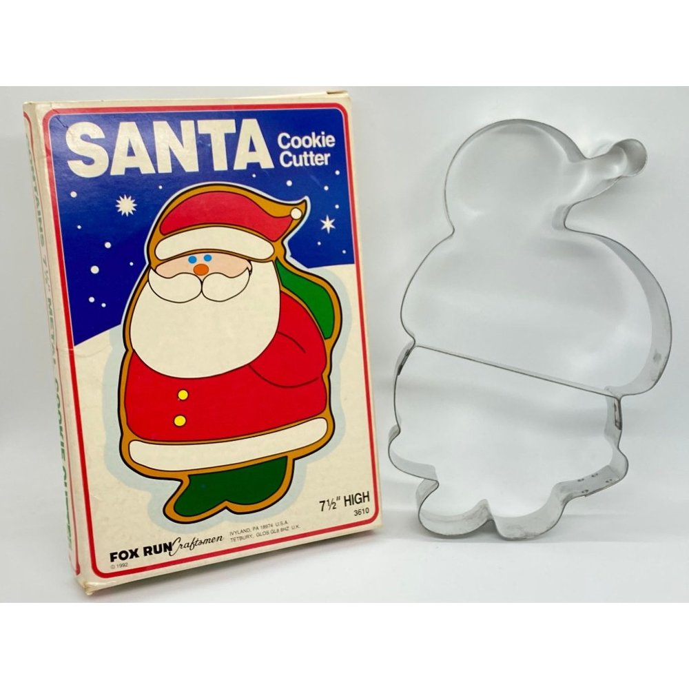 Vintage Santa Cookie Cutter, Fox Run Craftsman 3610, 1992, Made in USA, Metal Co